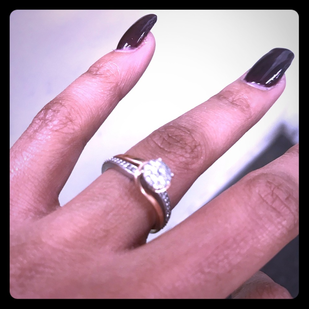 12ct rose gold & White Gold unique custom made